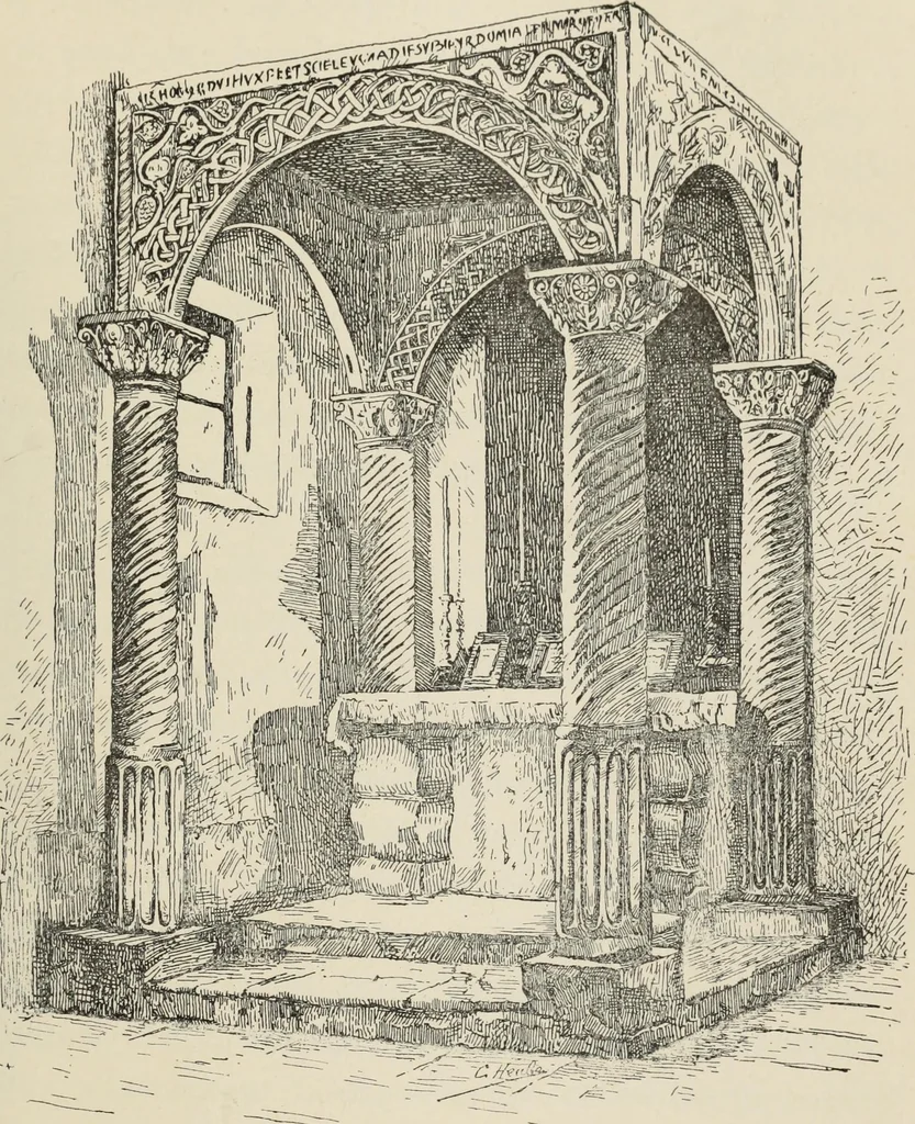 An illustration from Les marbriers romains et le mobilier presbytéral, 1897, leaf 88