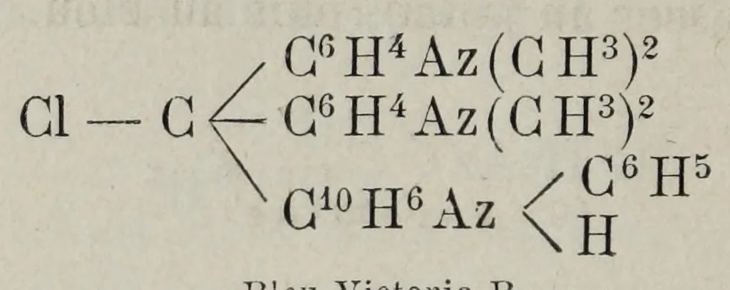 An illustration from Les matier̀es colorantes et la chimie de la teinture ..., 1890, leaf 130
