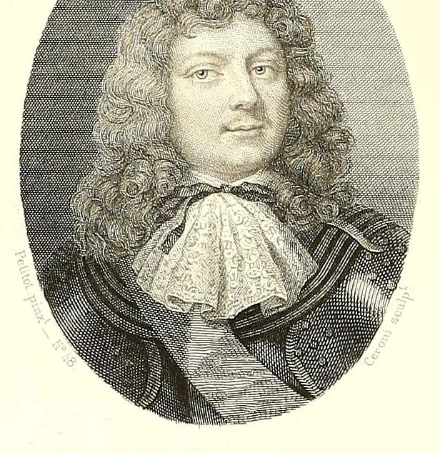 An illustration from Les émaux de Petitot du Musée imperial du Louvre. Portraits de personnages historiques et de femmes célèbres du siècle de Louis XIV, 1862, leaf 132