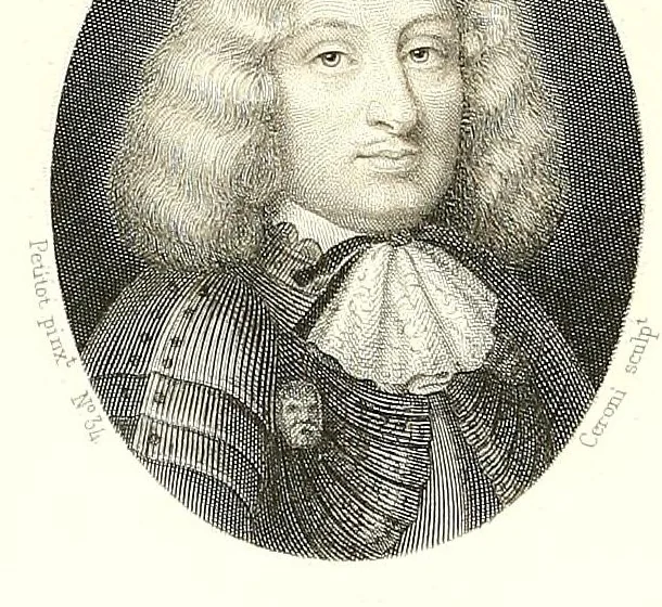 An illustration from Les émaux de Petitot du Musée imperial du Louvre. Portraits de personnages historiques et de femmes célèbres du siècle de Louis XIV, 1862, leaf 316