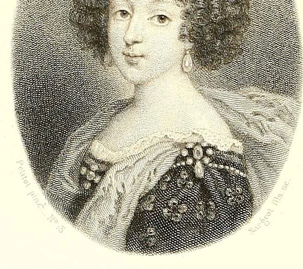 An illustration from Les émaux de Petitot du Musée imperial du Louvre. Portraits de personnages historiques et de femmes célèbres du siècle de Louis XIV, 1862, leaf 364