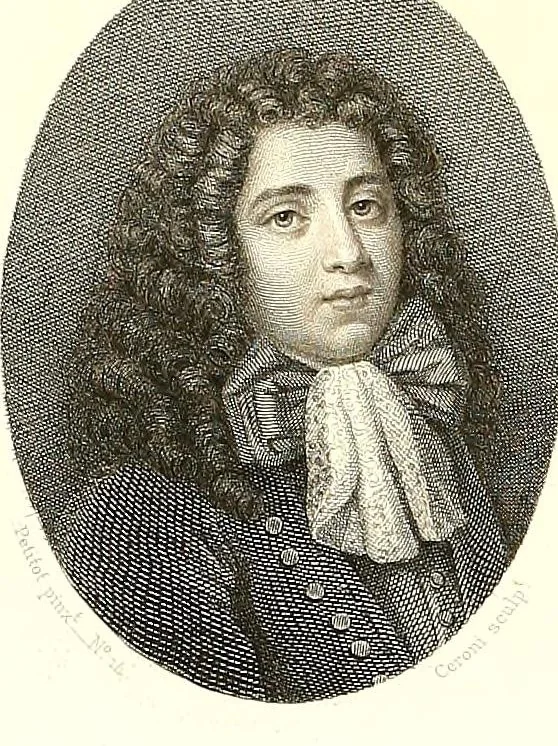 An illustration from Les émaux de Petitot du Musée imperial du Louvre. Portraits de personnages historiques et de femmes célèbres du siècle de Louis XIV, 1862, leaf 376