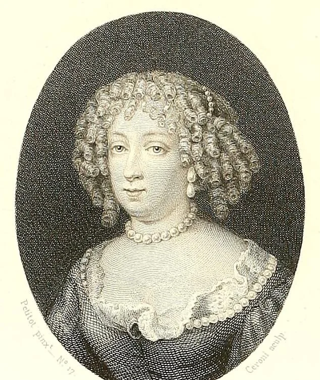 An illustration from Les émaux de Petitot du Musée imperial du Louvre. Portraits de personnages historiques et de femmes célèbres du siècle de Louis XIV, 1862, leaf 64