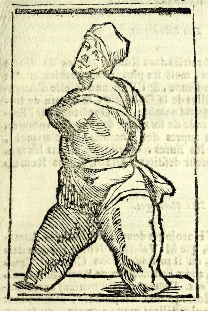 An illustration from Les merueilles de la ville de Rome : ou est traitè des eglises, stations & reliques des corps saints qui y sont : auec la guide qui enseigne aux estrangers à aysement trouuer les choses plus remarquables de Rome : ensemble les noms des papes, empereurs, & autres princes chrestiens, 1690, leaf 163