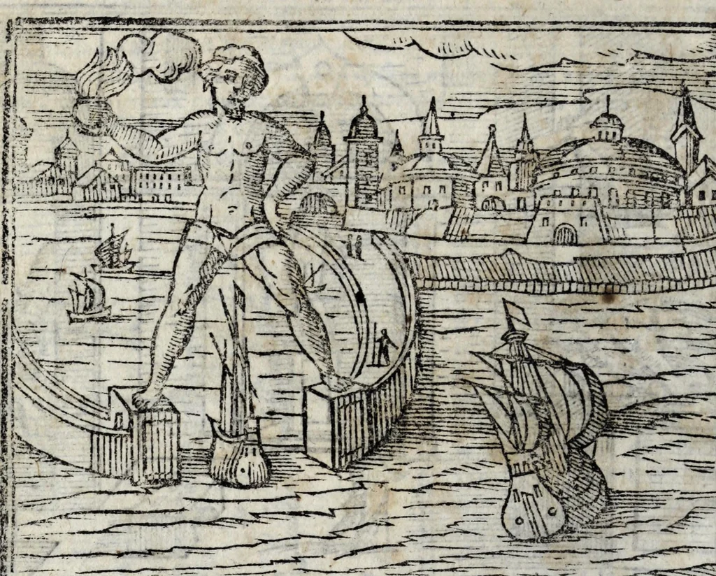 An illustration from Les merveilles de la ville de Rome : ou est traictè des eglises, stations, & reliques des corps saincts, qui y sont. Auec la guide, qui enseigne aux estrangers à aysèment trouuer les choses plus remarquables de Rome. Auec les noms des papes, & empereurs, & autres princes chrestiens. Nouellement corrige, & amplifiè: auec vne addition de tout ce qui s'est fait par le pape Clement huictiesme d'heureuse memoire. Et de la restauration des eglises et chapelles, faictes per N.S. pere le pape Paul cinquiesme. Auec les noms des peintres, & autres choses notables. Auec le sept meruilles du monde, & autres choses notables. Et nouellement orne de plusieurs tres belles figures, 1646, leaf 152