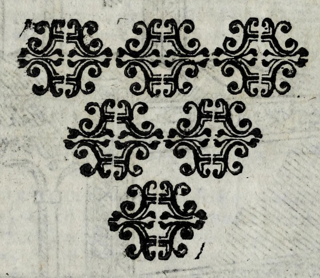 An illustration from Les merveilles de la ville de Rome : ou est traictè des eglises, stations, & reliques des corps saincts, qui y sont. Auec la guide, qui enseigne aux estrangers à aysèment trouuer les choses plus remarquables de Rome. Auec les noms des papes, & empereurs, & autres princes chrestiens. Nouellement corrige, & amplifiè: auec vne addition de tout ce qui s'est fait par le pape Clement huictiesme d'heureuse memoire. Et de la restauration des eglises et chapelles, faictes per N.S. pere le pape Paul cinquiesme. Auec les noms des peintres, & autres choses notables. Auec le sept meruilles du monde, & autres choses notables. Et nouellement orne de plusieurs tres belles figures, 1646, leaf 27