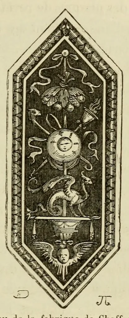 An illustration from Les merveilles de la céramique; ou, L'art de façonner et décorer les vases en terre cuite, faïence, grès et porcelaine, depuis les temps antiques jusqua'à nos jours, 1868, leaf 119