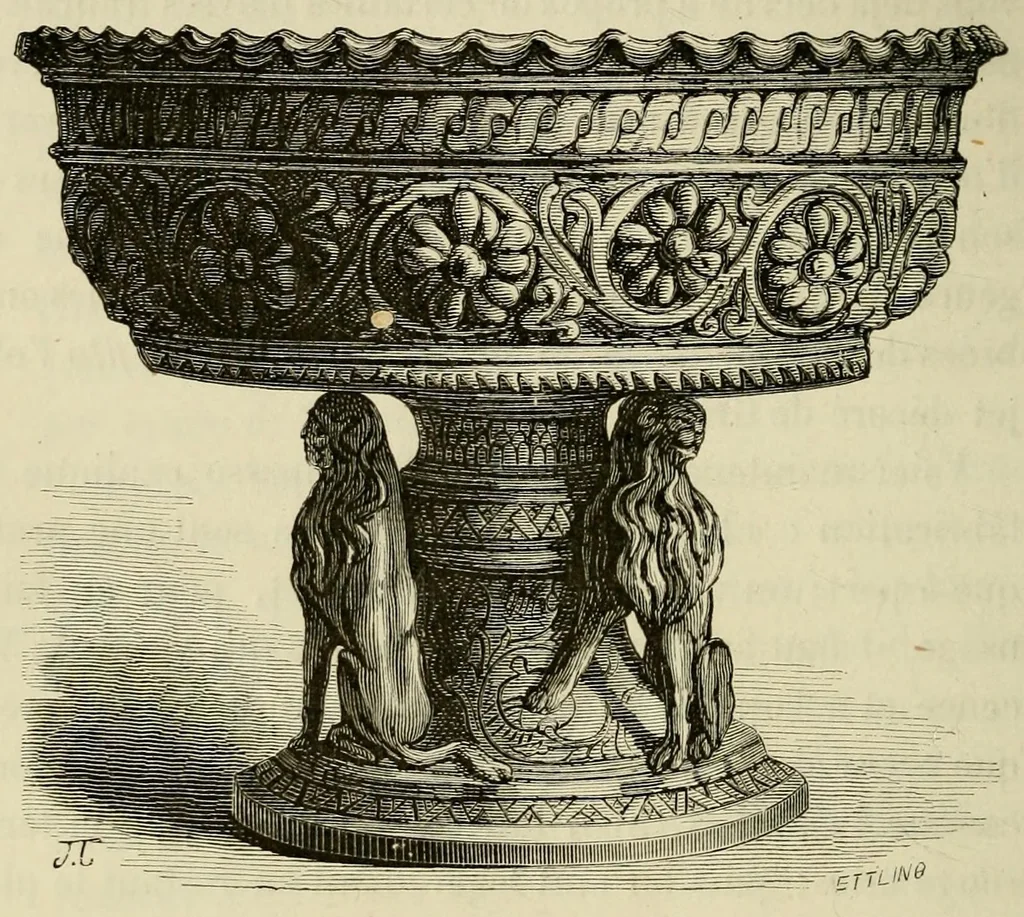 An illustration from Les merveilles de la céramique; ou, L'art de façonner et décorer les vases en terre cuite, faïence, grès et porcelaine, depuis les temps antiques jusqua'à nos jours, 1868, leaf 194