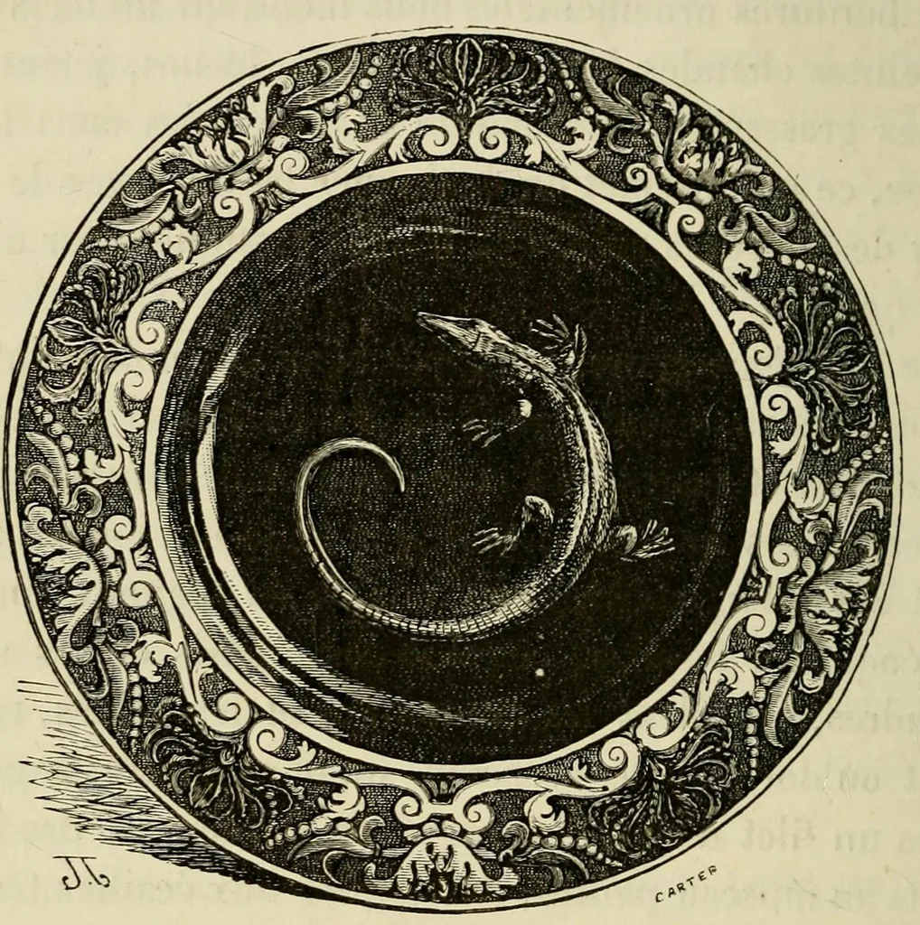 An illustration from Les merveilles de la céramique; ou, L'art de façonner et décorer les vases en terre cuite, faïence, grès et porcelaine, depuis les temps antiques jusqua'à nos jours, 1868, leaf 278