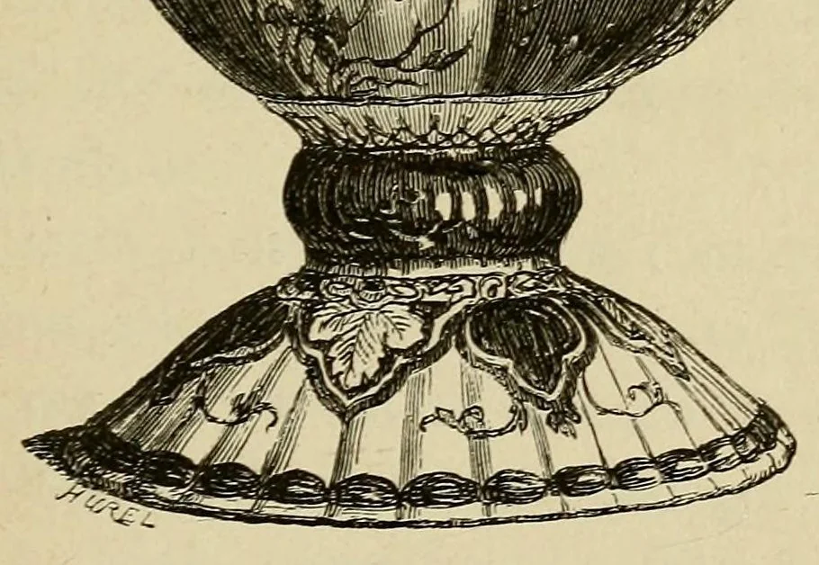 An illustration from Les merveilles de la céramique; ou, L'art de façonner et décorer les vases en terre cuite, faïence, grès et porcelaine, depuis les temps antiques jusqua'à nos jours, 1868, leaf 191