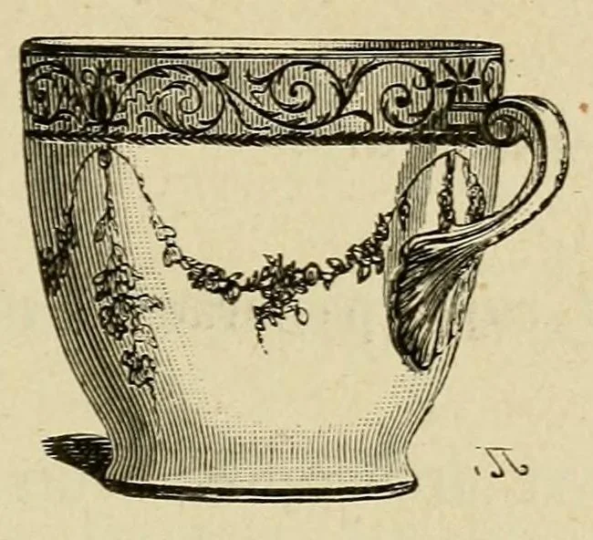 An illustration from Les merveilles de la céramique; ou, L'art de façonner et décorer les vases en terre cuite, faïence, grès et porcelaine, depuis les temps antiques jusqua'à nos jours, 1868, leaf 291