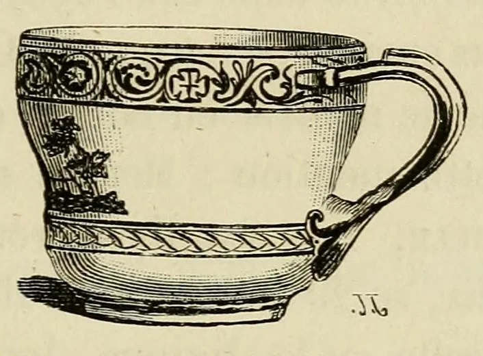 An illustration from Les merveilles de la céramique; ou, L'art de façonner et décorer les vases en terre cuite, faïence, grès et porcelaine, depuis les temps antiques jusqua'à nos jours, 1868, leaf 313