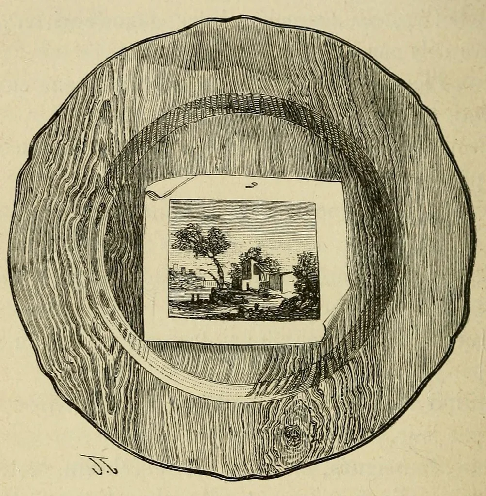 An illustration from Les merveilles de la céramique; ou, L'art de façonner et décorer les vases en terre cuite, faïence, grès et porcelaine, depuis les temps antiques jusqua'à nos jours, 1868, leaf 96