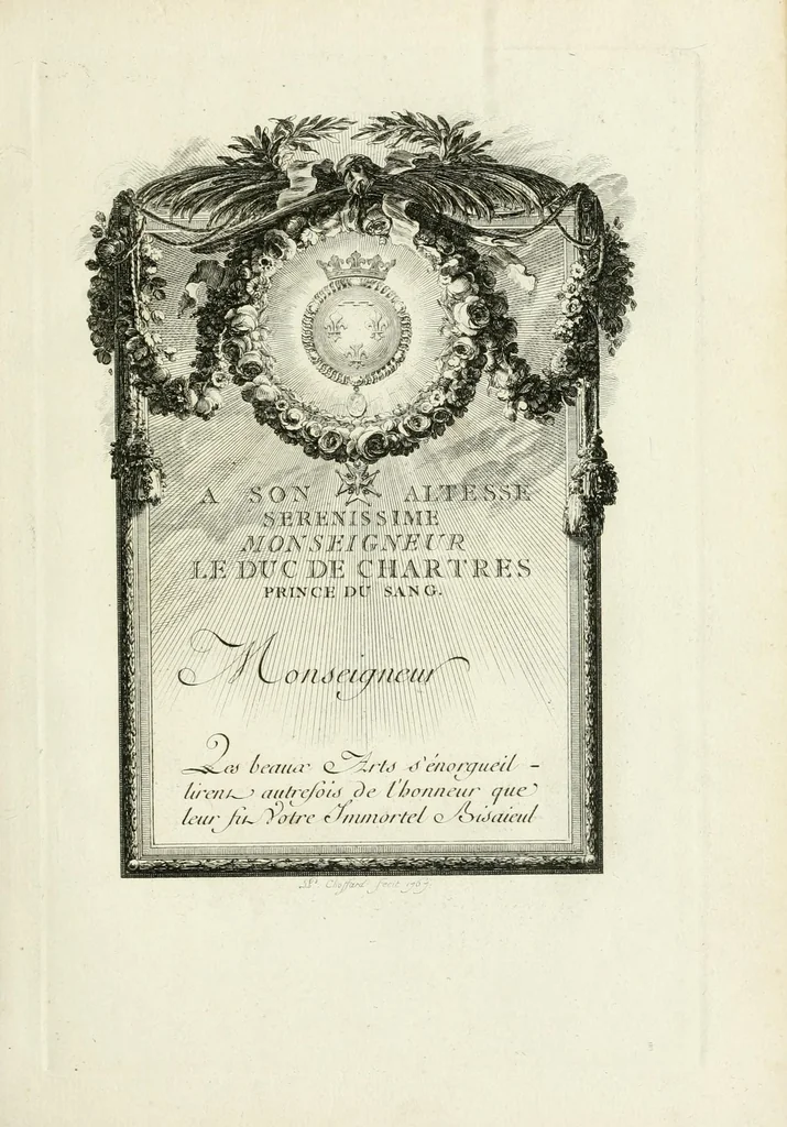 An illustration from Les metamorphoses d'Ovide : en Latin et en François, 1767, leaf 11