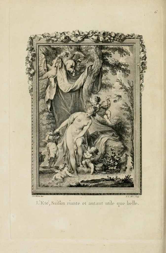 An illustration from Les metamorphoses d'Ovide : en Latin et en François, 1767, leaf 130