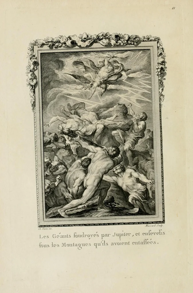 An illustration from Les metamorphoses d'Ovide : en Latin et en François, 1767, leaf 144