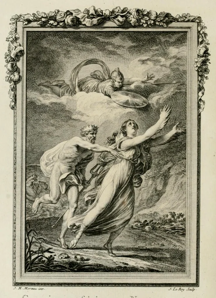 An illustration from Les metamorphoses d'Ovide : en Latin et en François, 1767, leaf 304