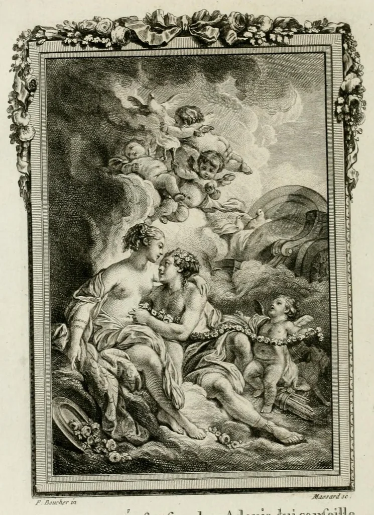 An illustration from Les metamorphoses d'Ovide : en Latin et en François, 1767, leaf 316