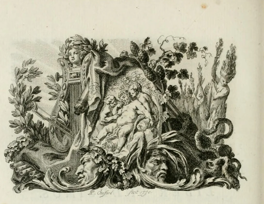 An illustration from Les metamorphoses d'Ovide : en Latin et en François, 1767, leaf 360