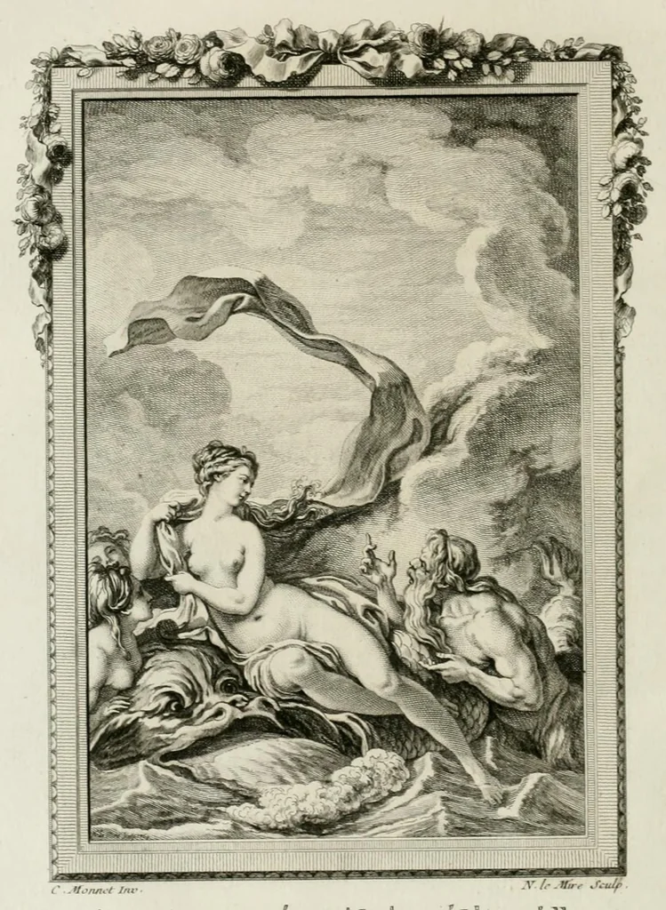 An illustration from Les metamorphoses d'Ovide : en Latin et en François, 1767, leaf 388