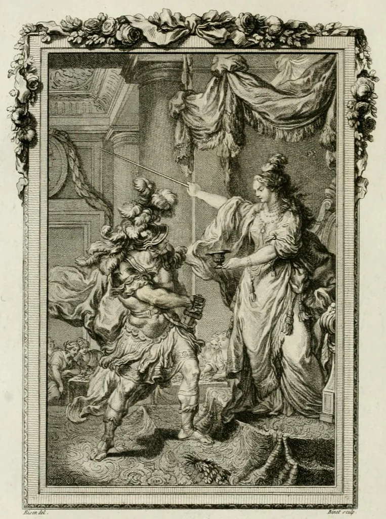 An illustration from Les metamorphoses d'Ovide : en Latin et en François, 1767, leaf 226