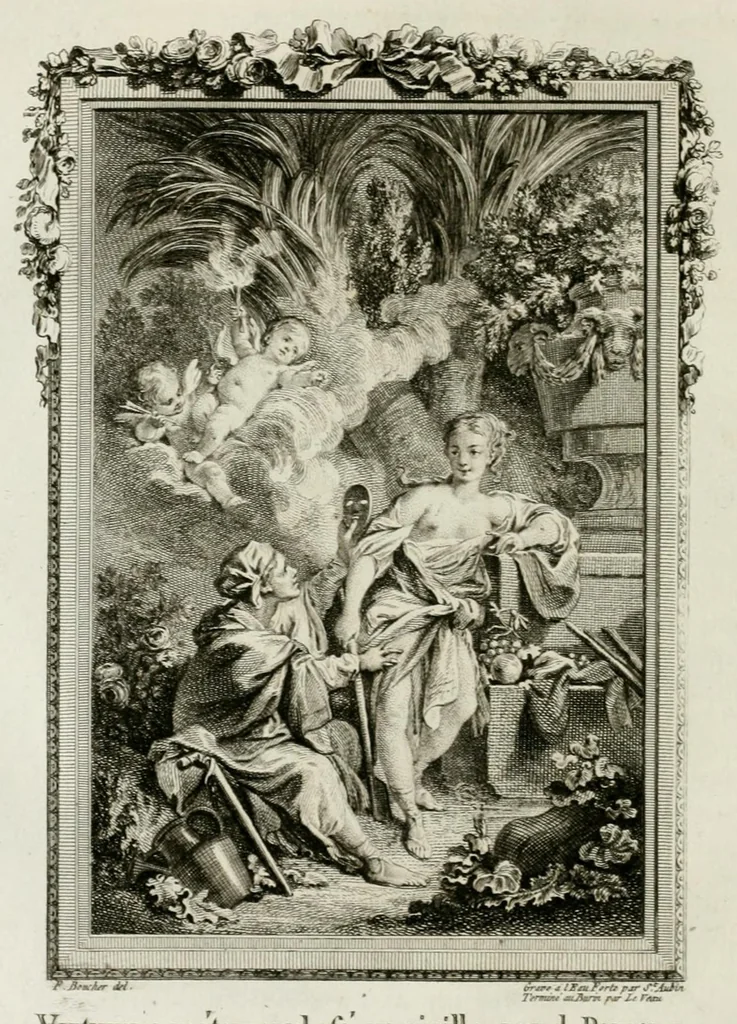 An illustration from Les metamorphoses d'Ovide : en Latin et en François, 1767, leaf 268