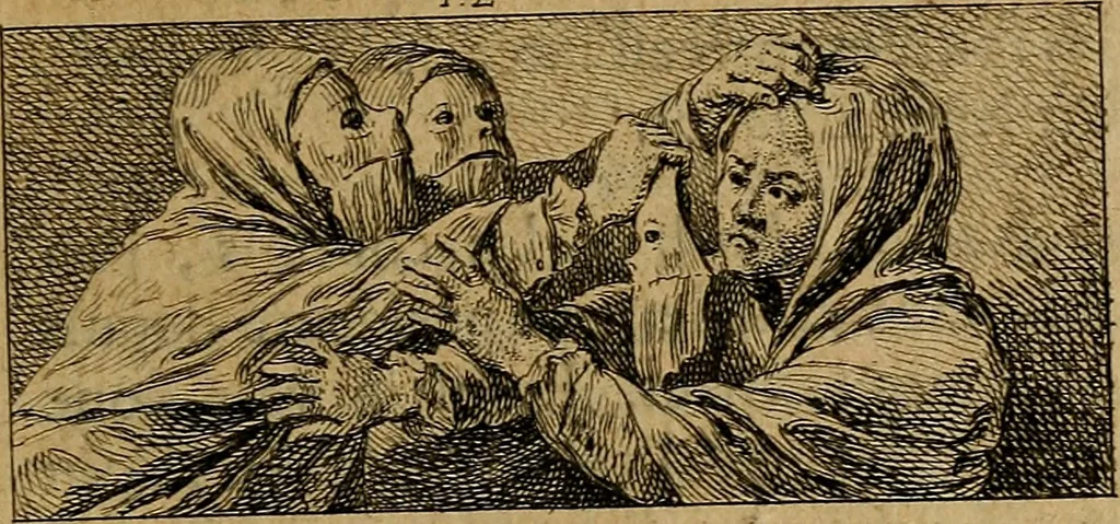 An illustration from Les misotechnites aux enfers, ou, Examen des observations sur les arts, 1763, leaf 16