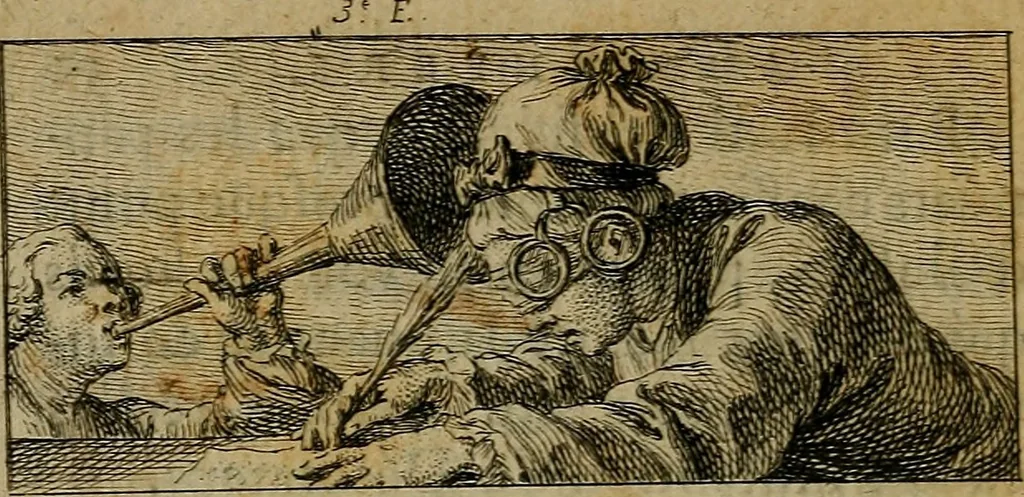 An illustration from Les misotechnites aux enfers, ou, Examen des observations sur les arts, 1763, leaf 43