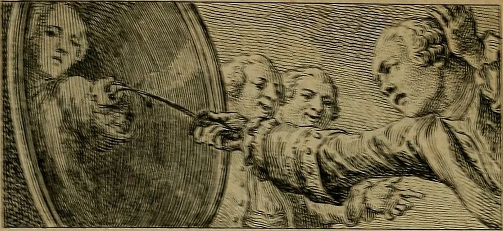 An illustration from Les misotechnites aux enfers, ou, Examen des observations sur les arts, 1763, leaf 65