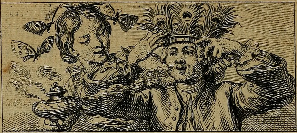 An illustration from Les misotechnites aux enfers, ou, Examen des observations sur les arts, 1763, leaf 79