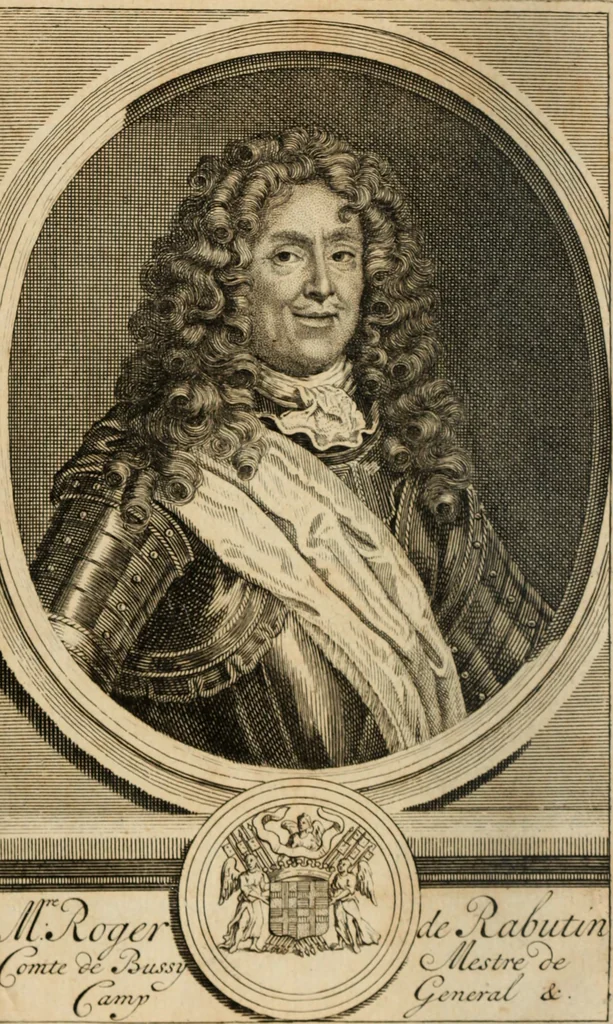 An illustration from Les mémoires de messire Roger de Rabutin comte de Bussy, lieutenant general des armeés du roy .., 1696, leaf 7