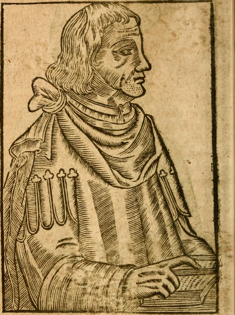 An illustration from Les mémoires de Philippe de Commines chevalier seigneur d'Argenton. Sur les principaux faicts et gestes de Loys XI et Charles VIII son fils, roys de France, 1616, leaf 21
