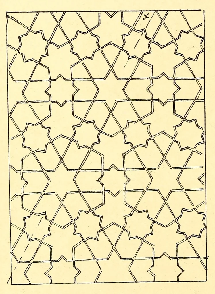 An illustration from Les monuments arabes de Tlemcen, 1903, leaf 210