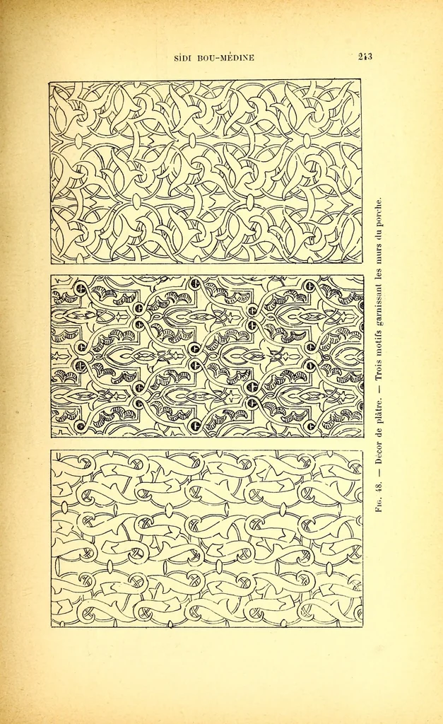 An illustration from Les monuments arabes de Tlemcen, 1903, leaf 291
