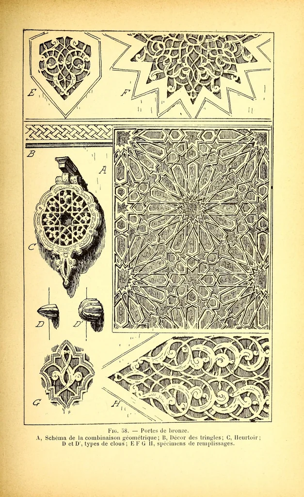 An illustration from Les monuments arabes de Tlemcen, 1903, leaf 313