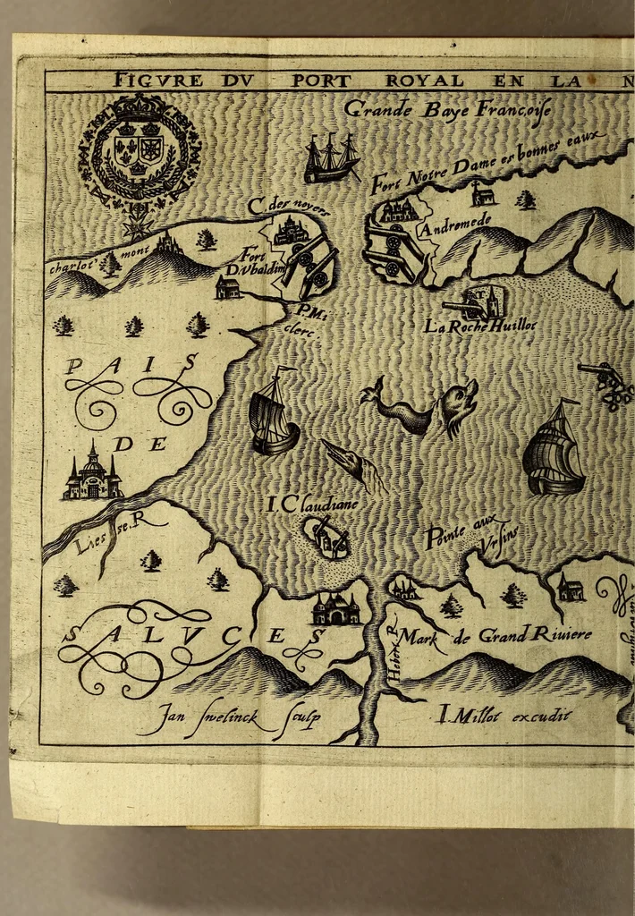 An illustration from Les Muses de la Nouvelle France, 1609, leaf 1022