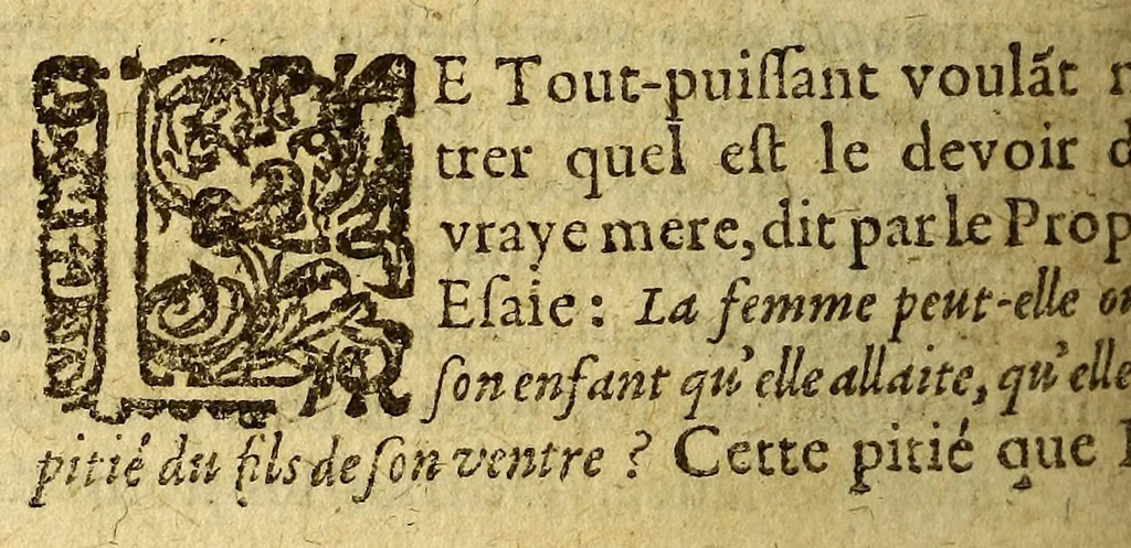 An illustration from Les Muses de la Nouvelle France, 1609, leaf 726