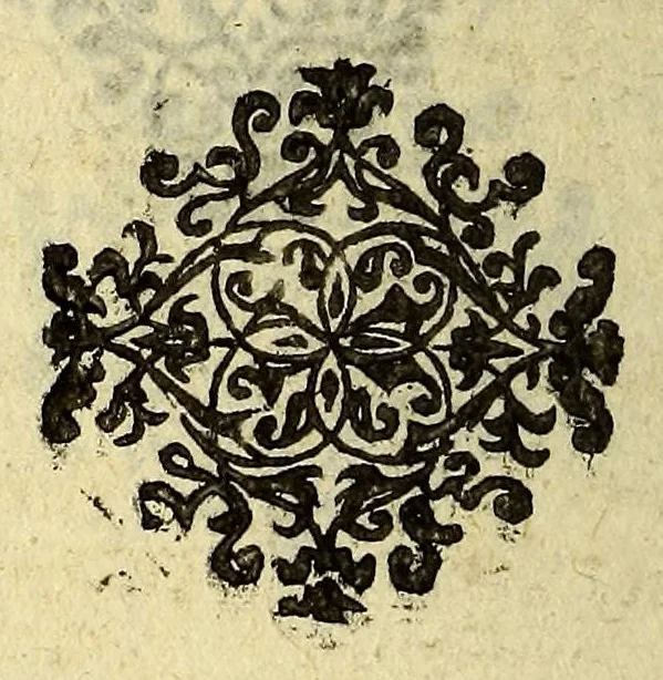 An illustration from Les Muses de la Nouvelle France, 1612, leaf 58