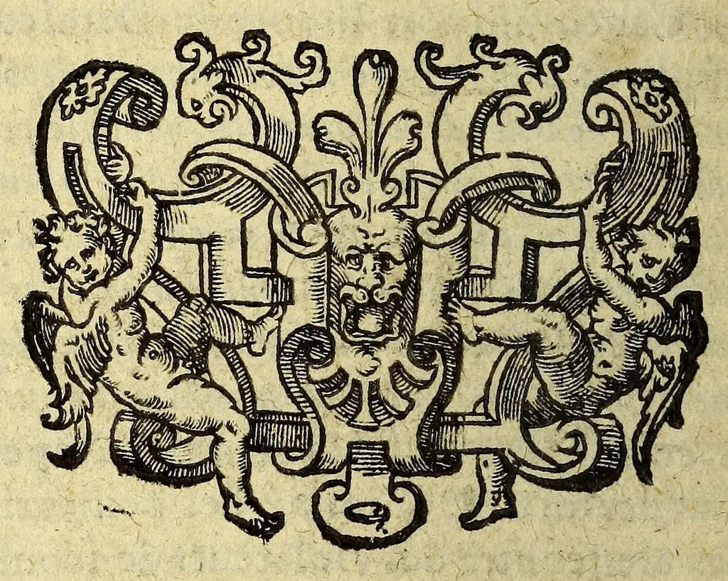An illustration from Les Muses de la Nouvelle France, 1612, leaf 6