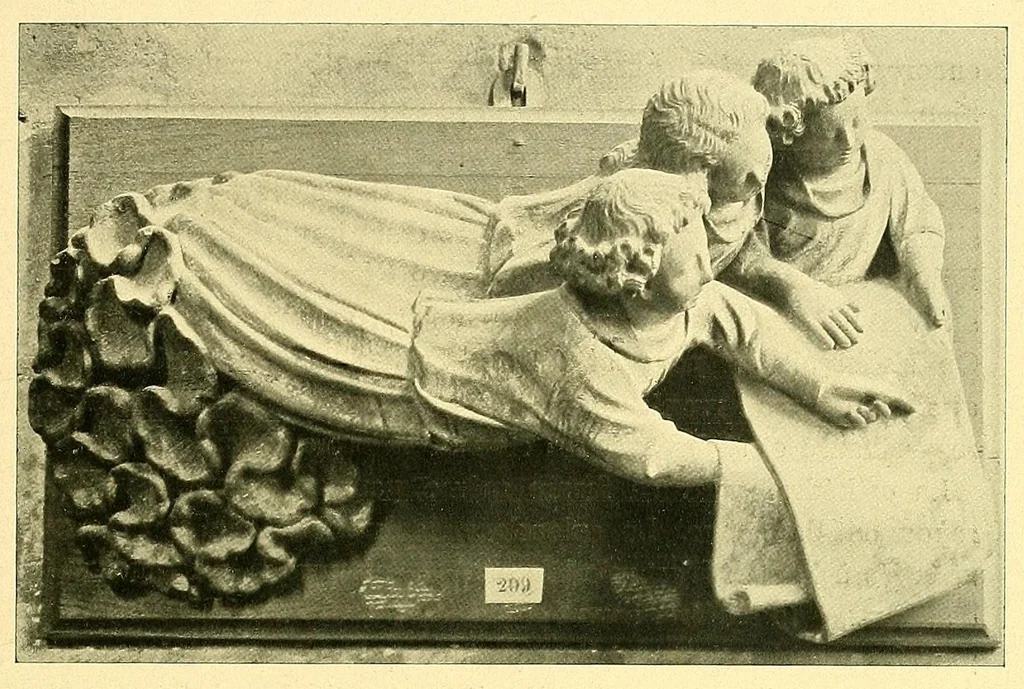An illustration from Les musées d'Europe. La sculpture au Louvre;, 1900, leaf 195