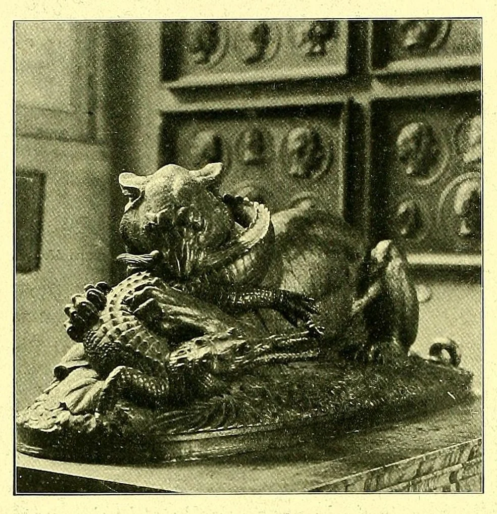 An illustration from Les musées d'Europe. La sculpture au Louvre;, 1900, leaf 266