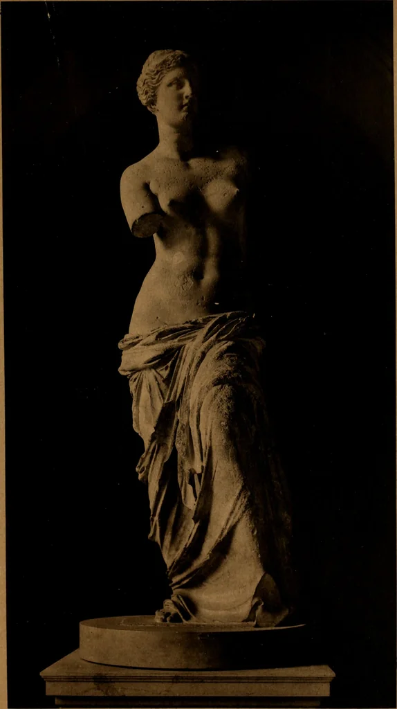 An illustration from Les musées d'Europe. La sculpture au Louvre;, 1900, leaf 100
