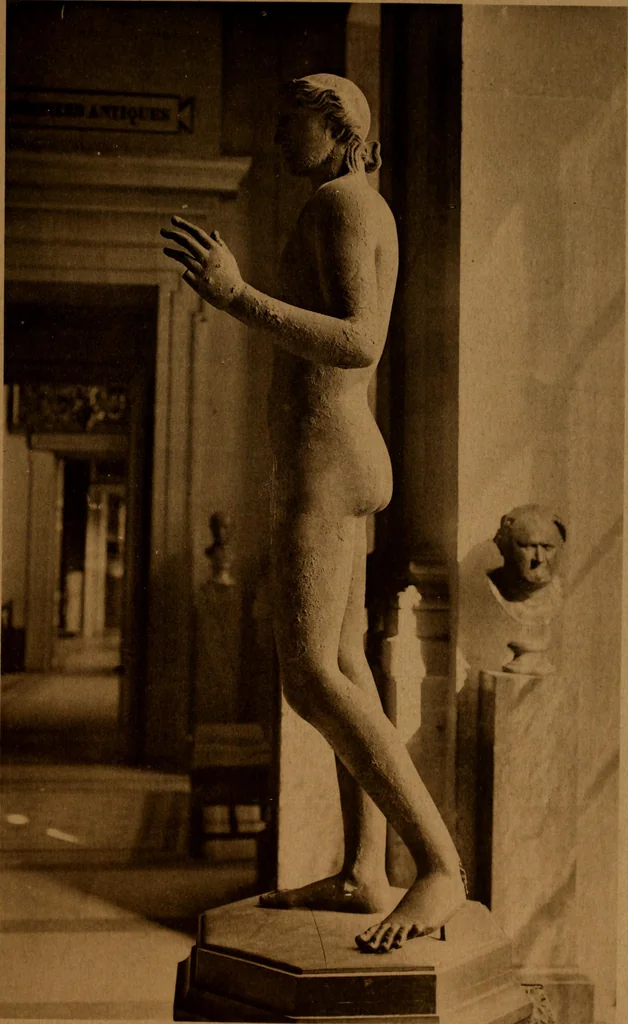 An illustration from Les musées d'Europe. La sculpture au Louvre;, 1900, leaf 108