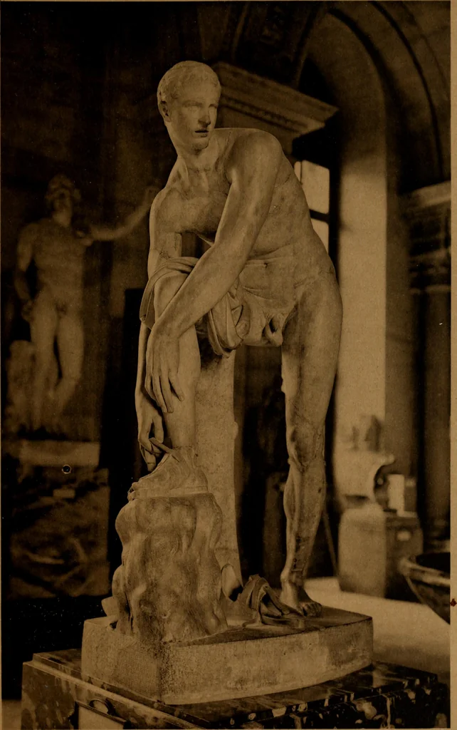 An illustration from Les musées d'Europe. La sculpture au Louvre;, 1900, leaf 132