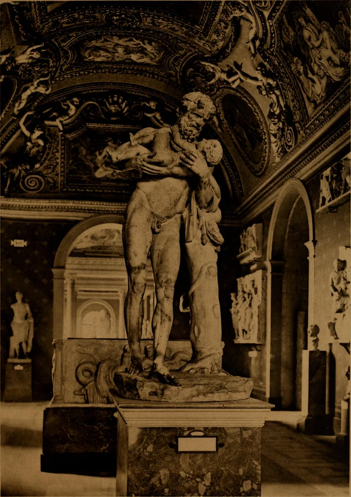 An illustration from Les musées d'Europe. La sculpture au Louvre;, 1900, leaf 136
