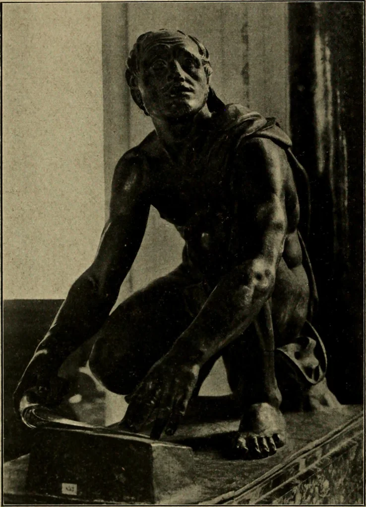 An illustration from Les musées d'Europe. La sculpture au Louvre;, 1900, leaf 139