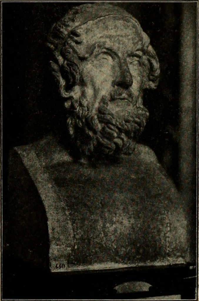 An illustration from Les musées d'Europe. La sculpture au Louvre;, 1900, leaf 146
