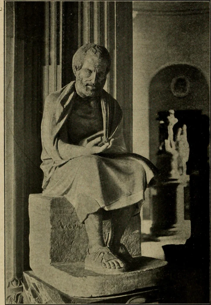 An illustration from Les musées d'Europe. La sculpture au Louvre;, 1900, leaf 147