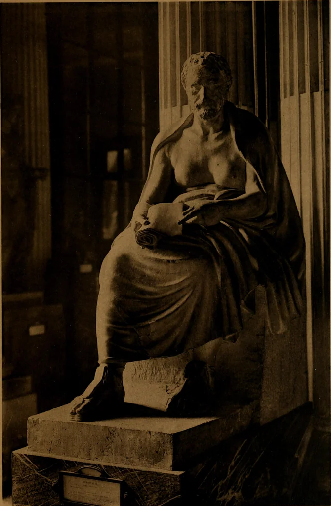 An illustration from Les musées d'Europe. La sculpture au Louvre;, 1900, leaf 156