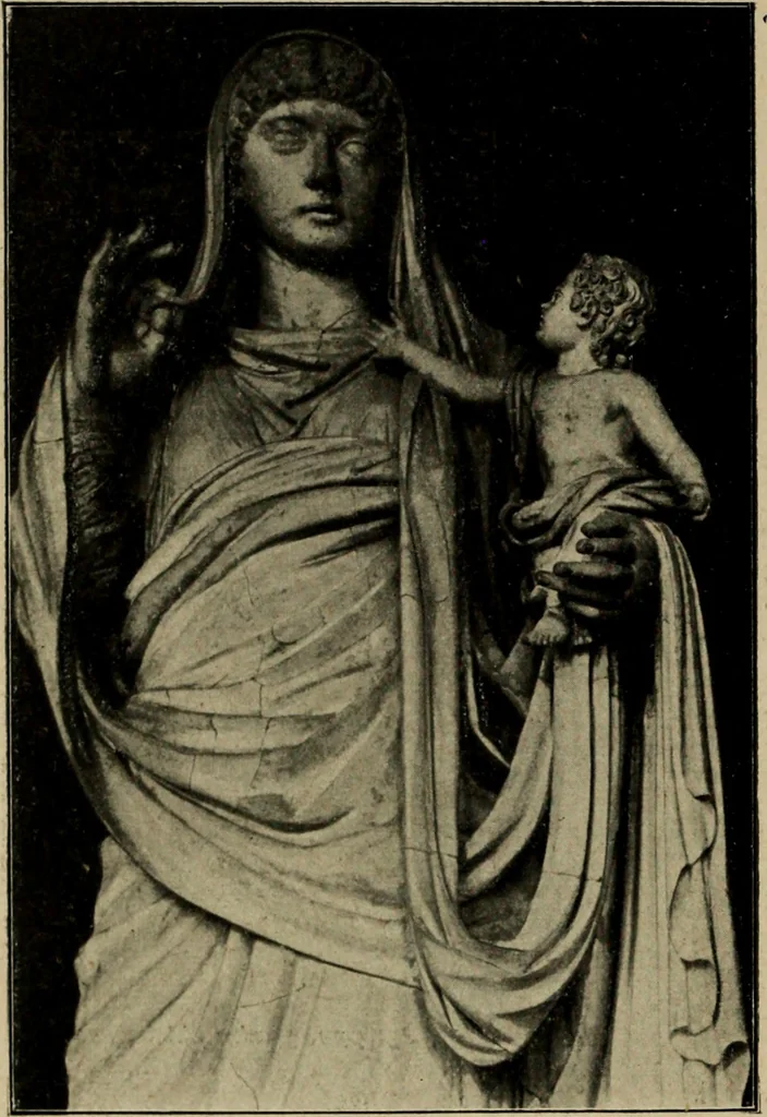 An illustration from Les musées d'Europe. La sculpture au Louvre;, 1900, leaf 167